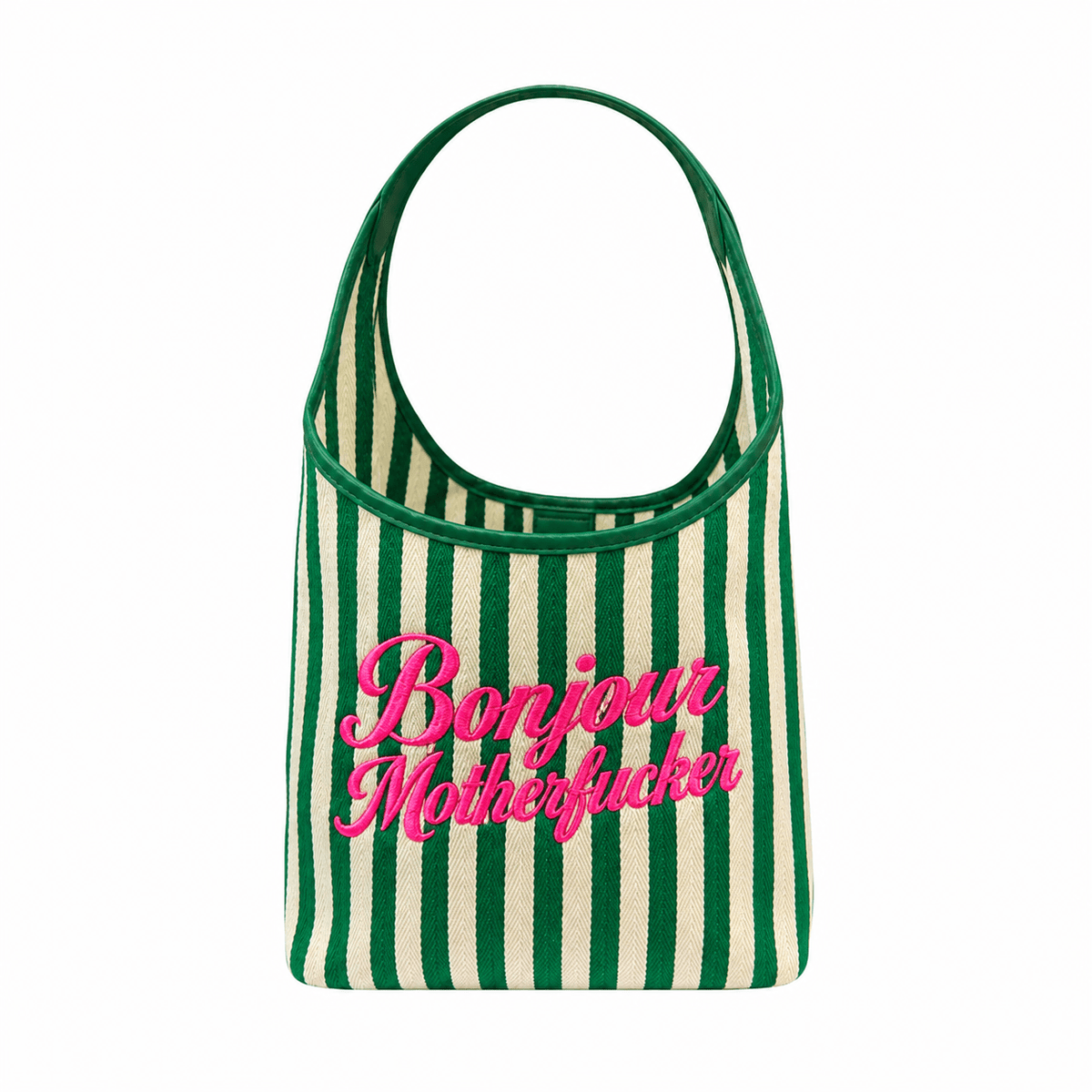 Green Bonjour Motherfucker Tote Bag - Lillyloves