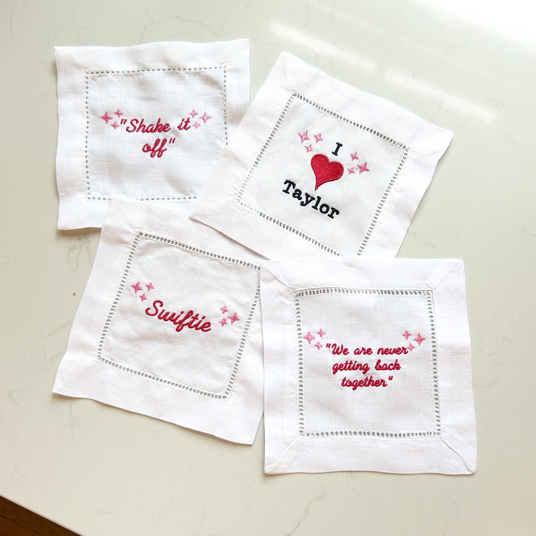 Taylor Swift Cocktail Napkins | Set of 4