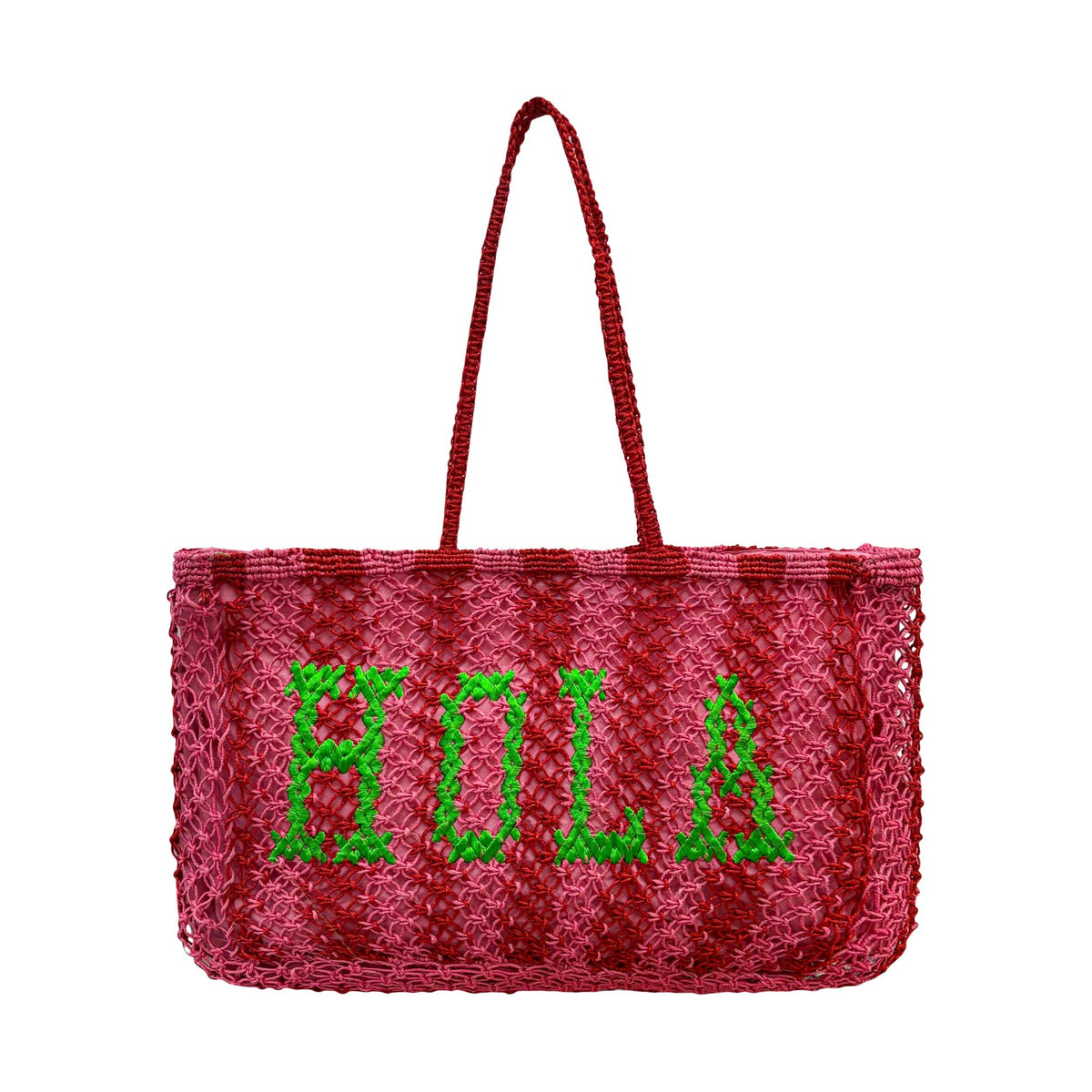 Hola Pink Jute Bag - Lillyloves