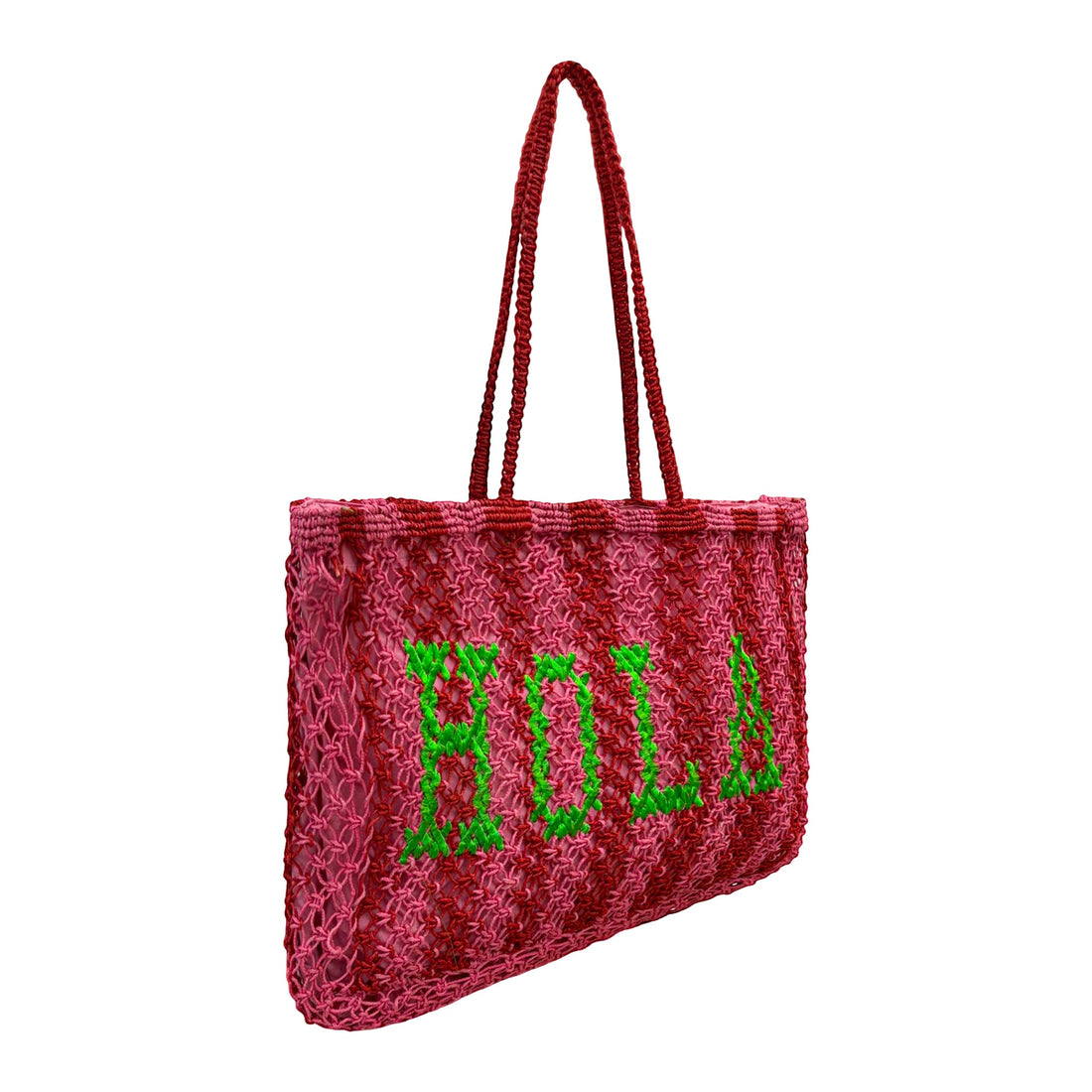 Hola Pink Jute Bag - Lillyloves