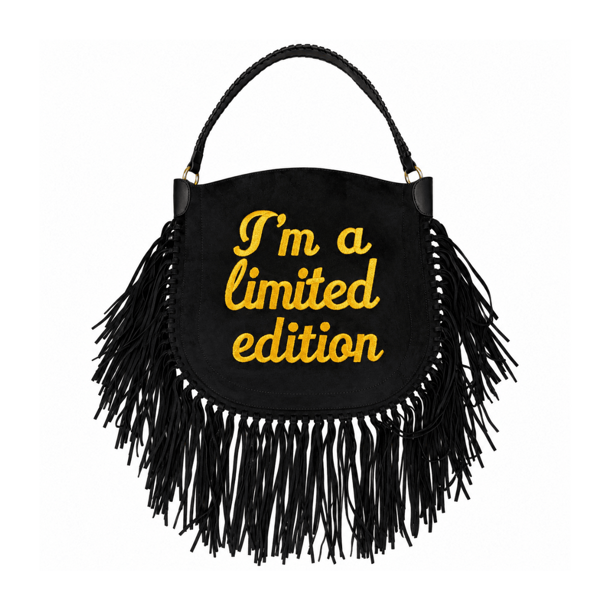 I'm a Limited Edition Suede Bag - Lillyloves