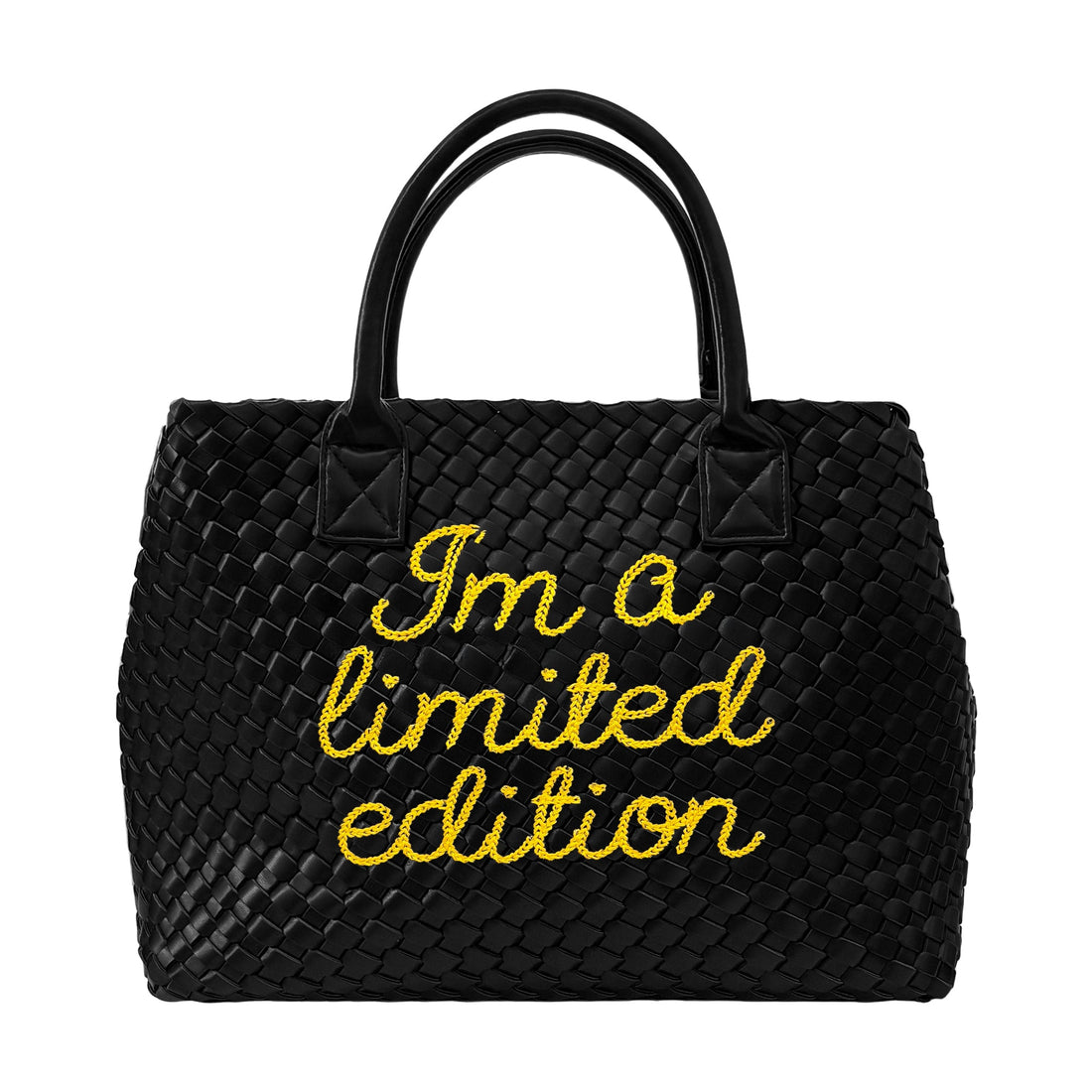Lilly Loves limited edition yellow handbag with stylish design and textured material, showcasing a chic accessory for fashion.