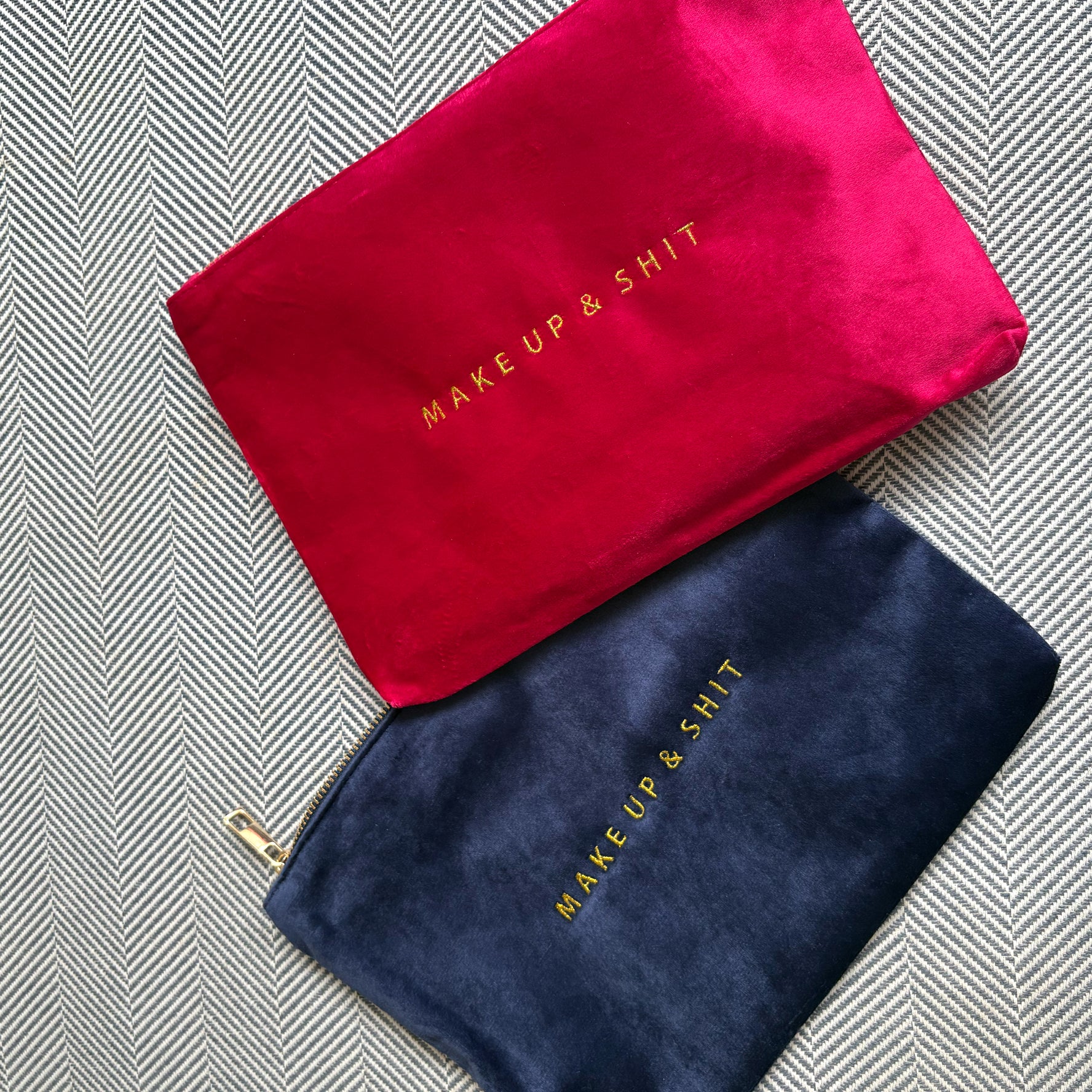 Make Up & Shit Velvet Pouch