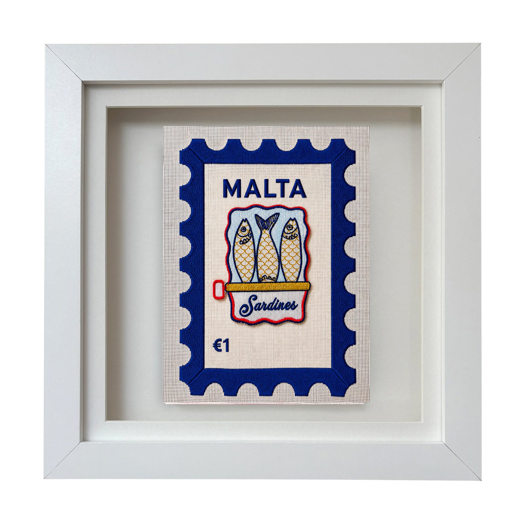 Malta Embroidered Stamp Artwork