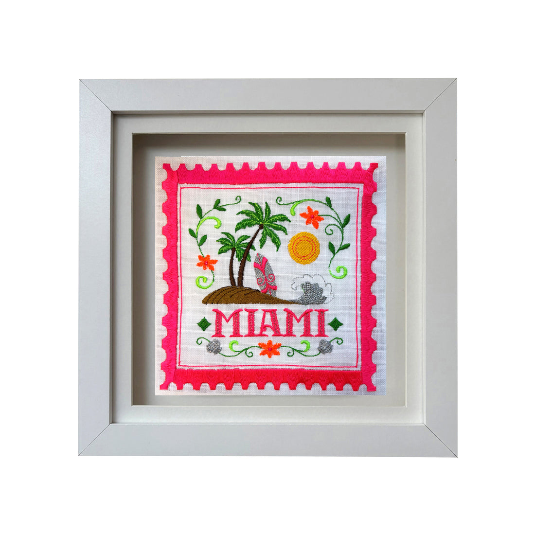 Miami Embroidered Stamp