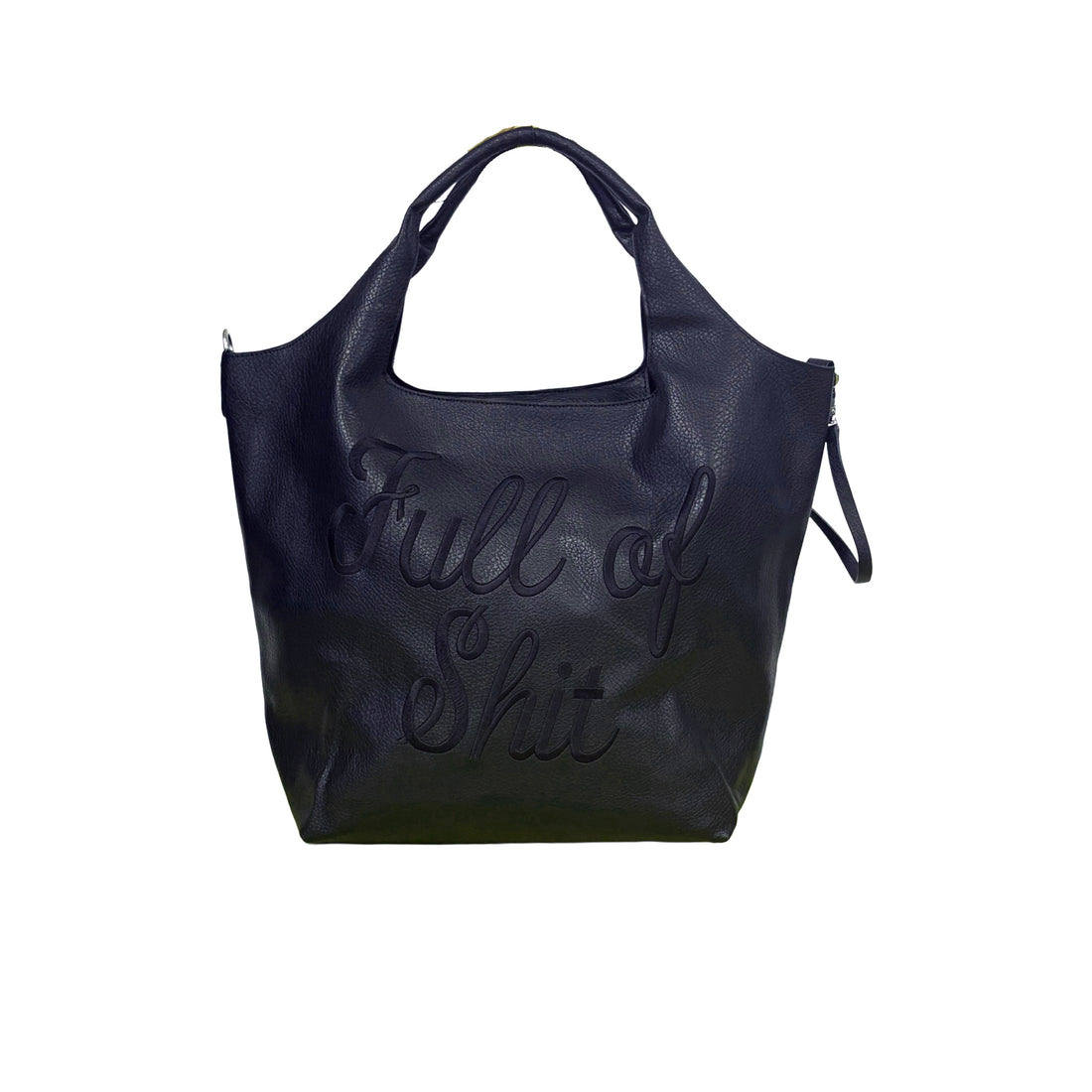 Subtle full of Shit Navy Shoulder Bag