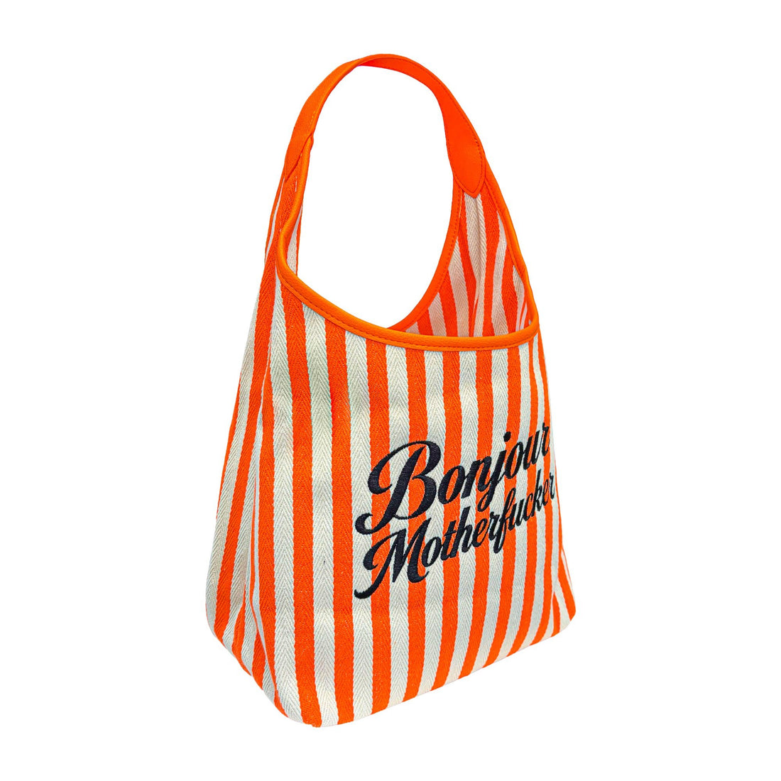 Orange Bonjour Motherfuckers Tote Bag - Lillyloves