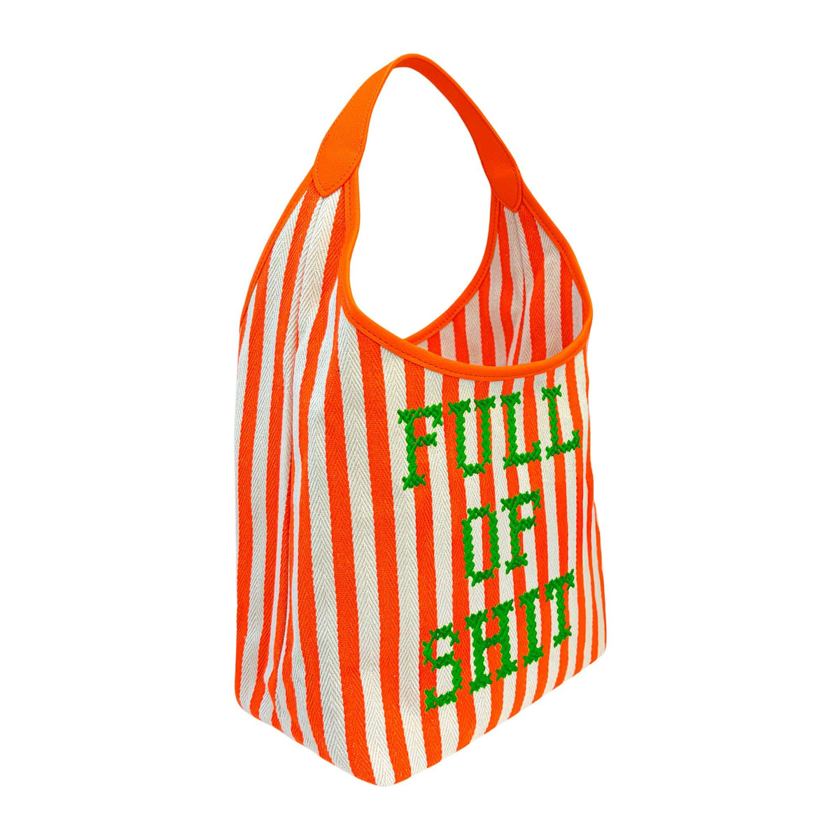Orange Canvas Full Of Shit Bag - Lillyloves
