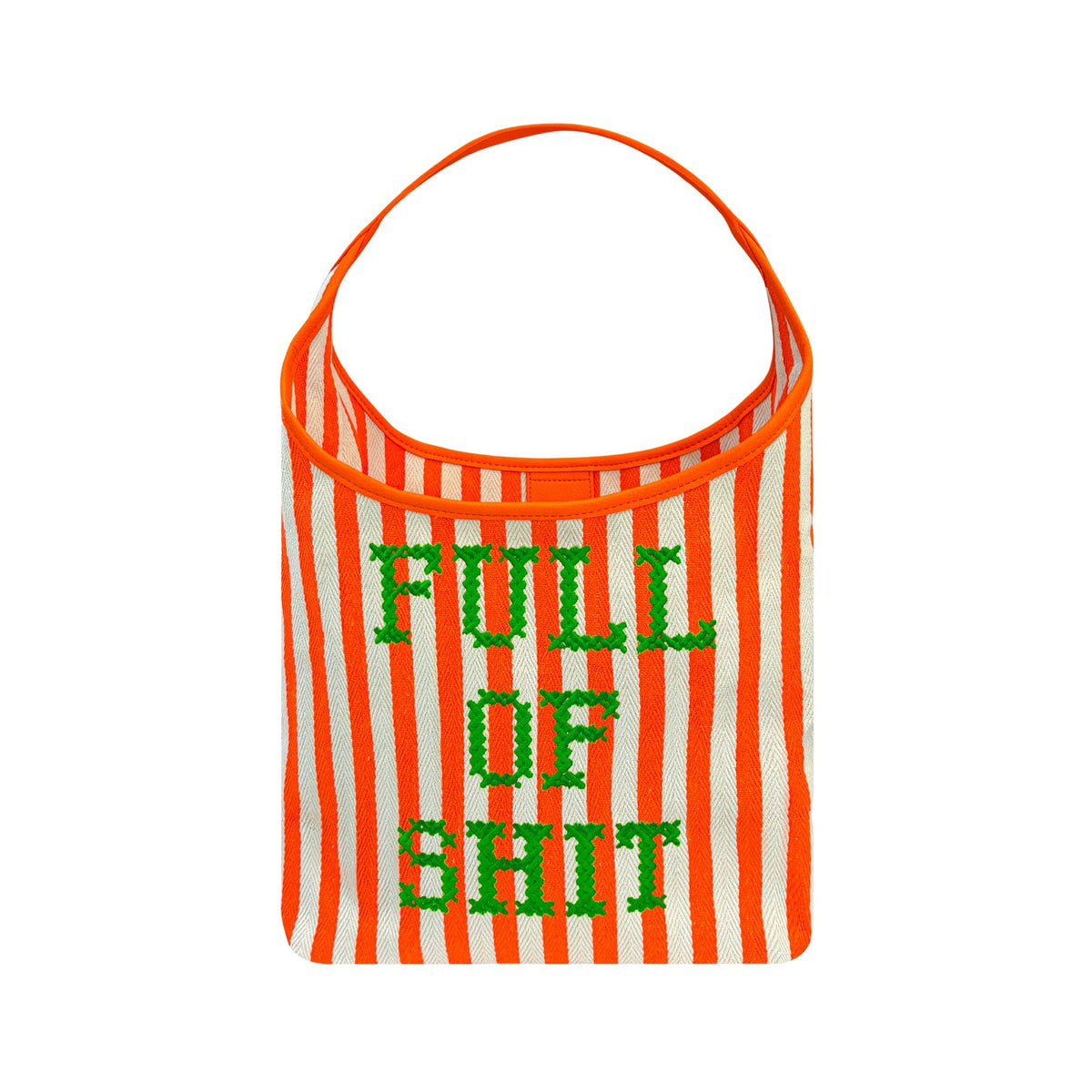 Orange Canvas Full Of Shit Bag - Lillyloves