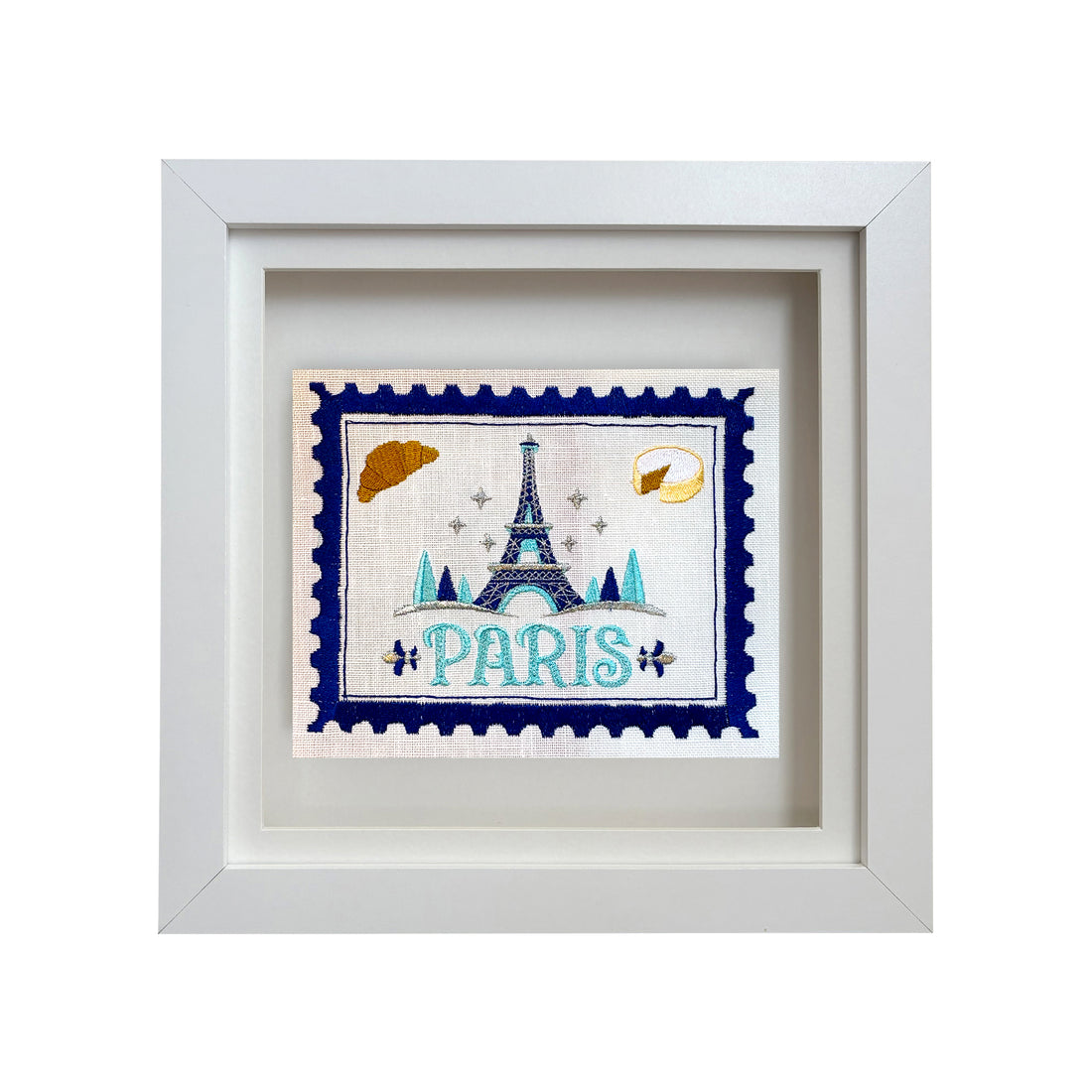 Paris Embroidered Stamp