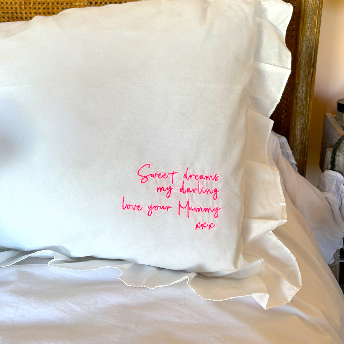 Message on a pillow