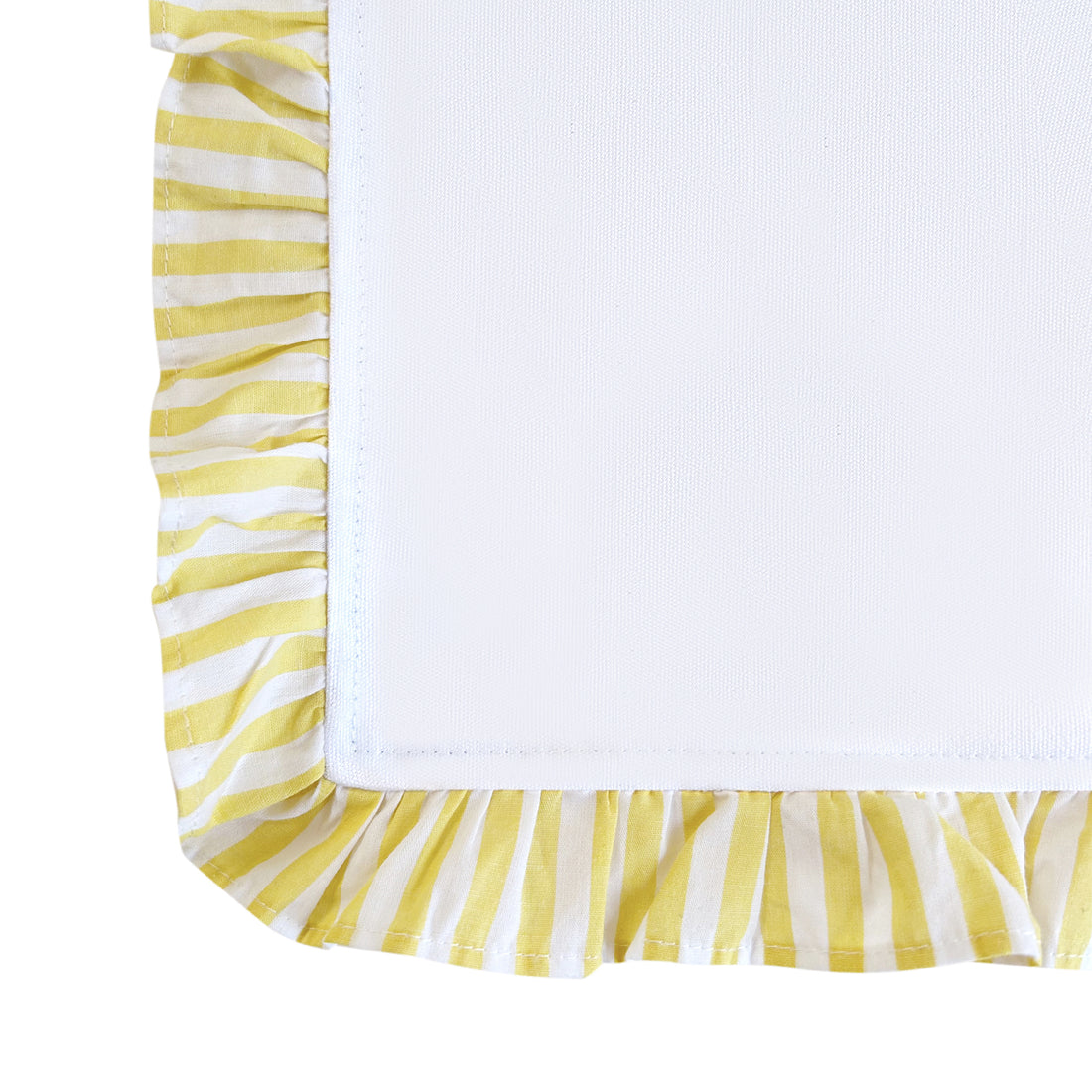 Frilly Monogrammed Candy Stripe Napkins | Set 4