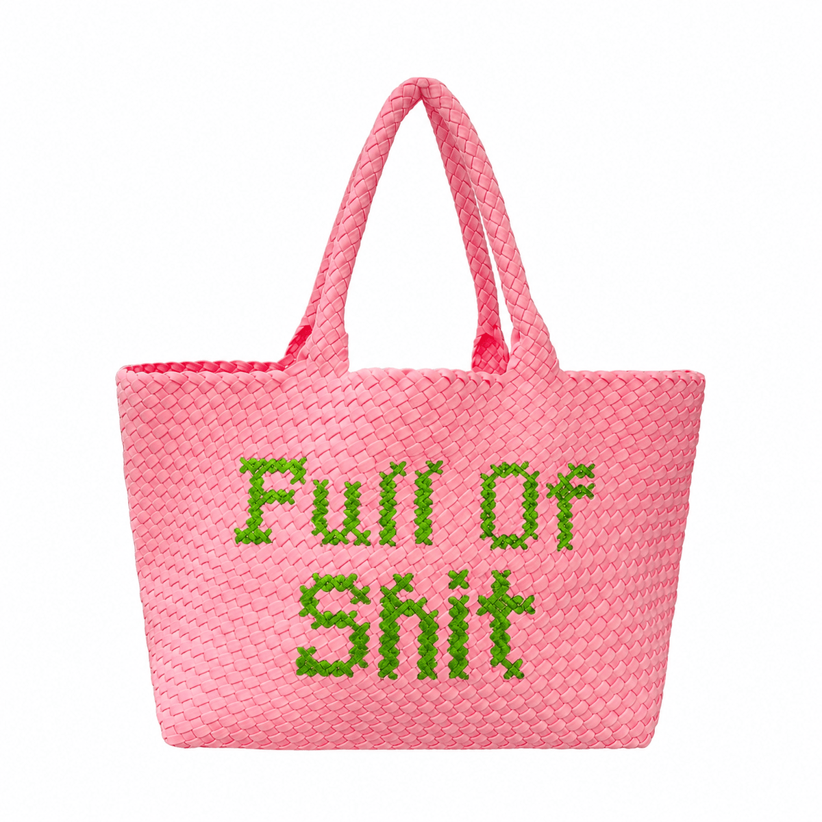 Pink & Green Full Of Shit Handbag - Lillyloves