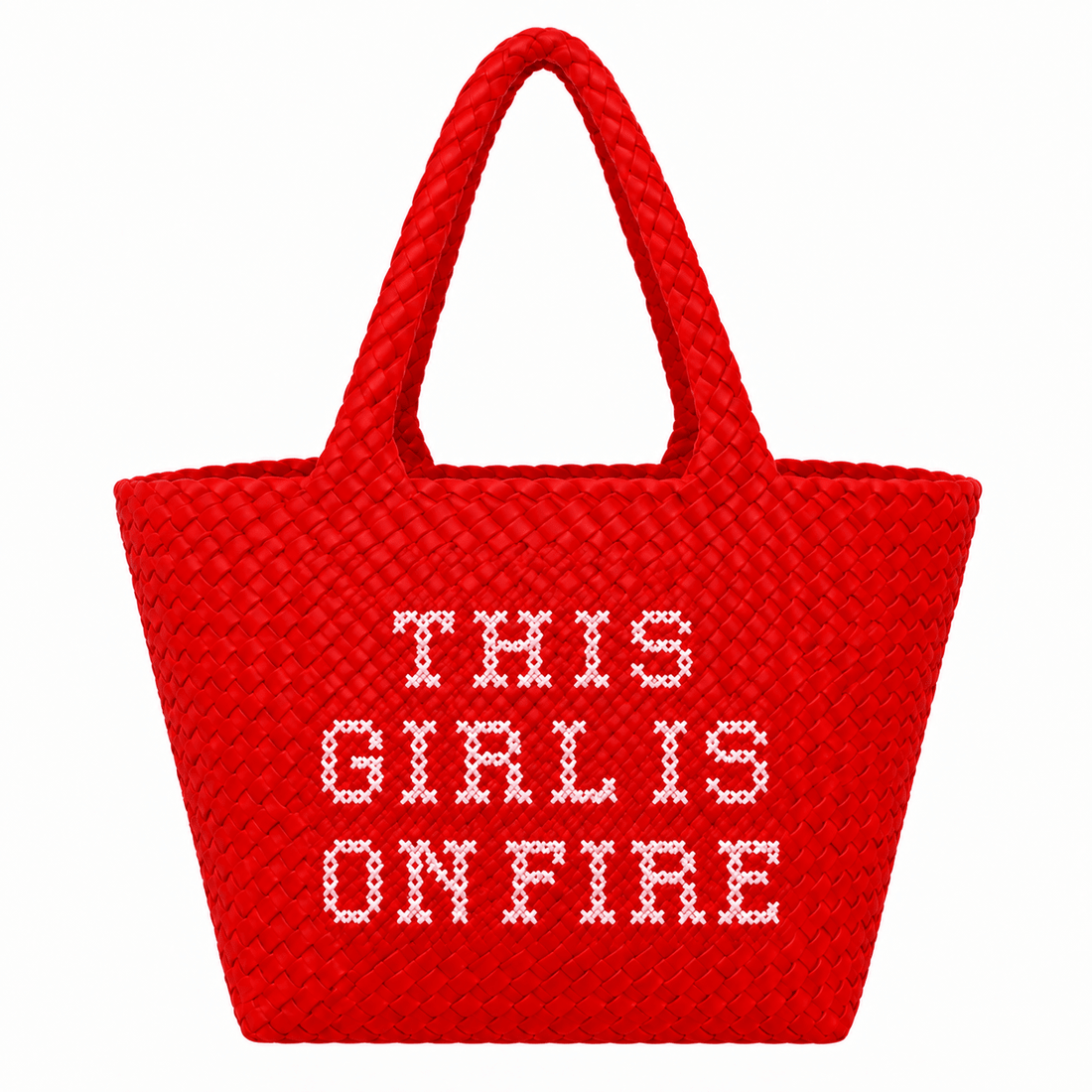 Red This Girl is on Fire Handbag - Lillyloves