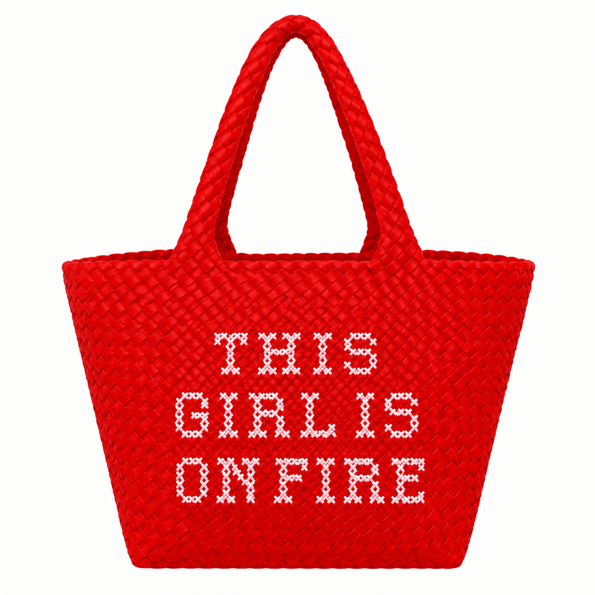Red This Girl is on Fire Handbag - Lillyloves