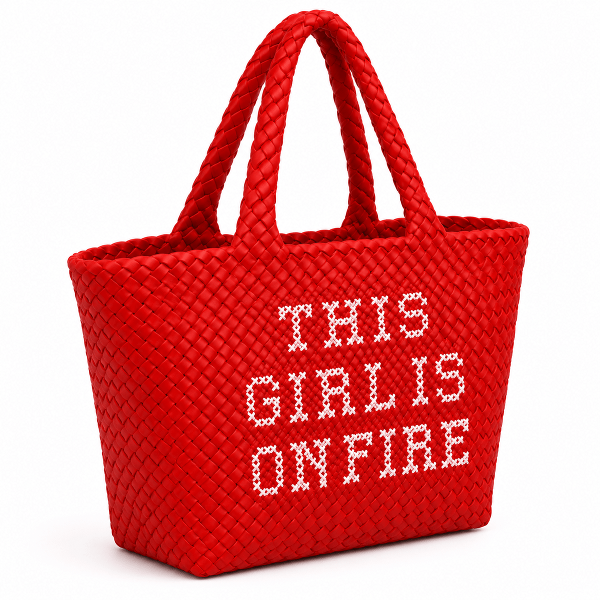 Red This Girl is on Fire Handbag - Lillyloves