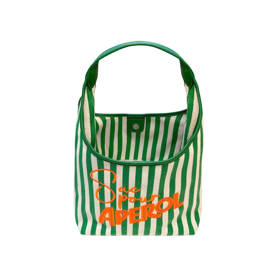 Lilly Loves Aperol Summer Bag handbag in bright orange with white accents, featuring a casual, stylish design perfect for summer outings.