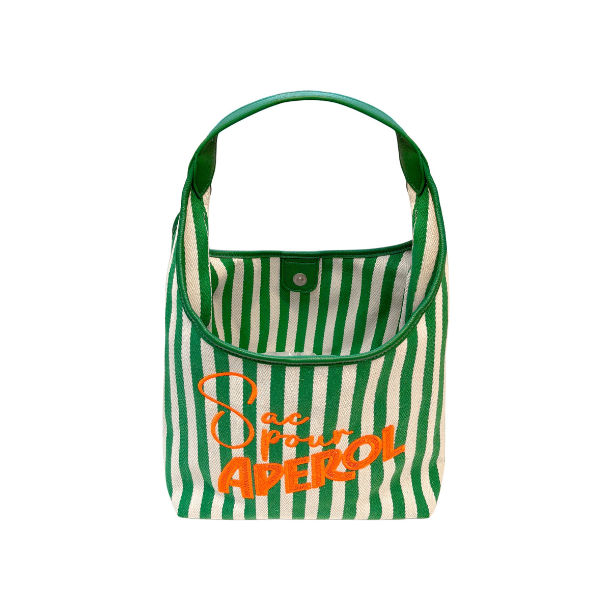 Lilly Loves Aperol Summer Bag handbag in bright orange with white accents, featuring a casual, stylish design perfect for summer outings.