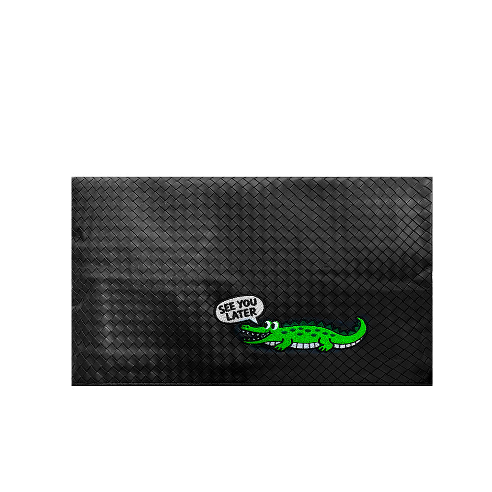 See You Later Alligator Oversized Folded Clutch Bag