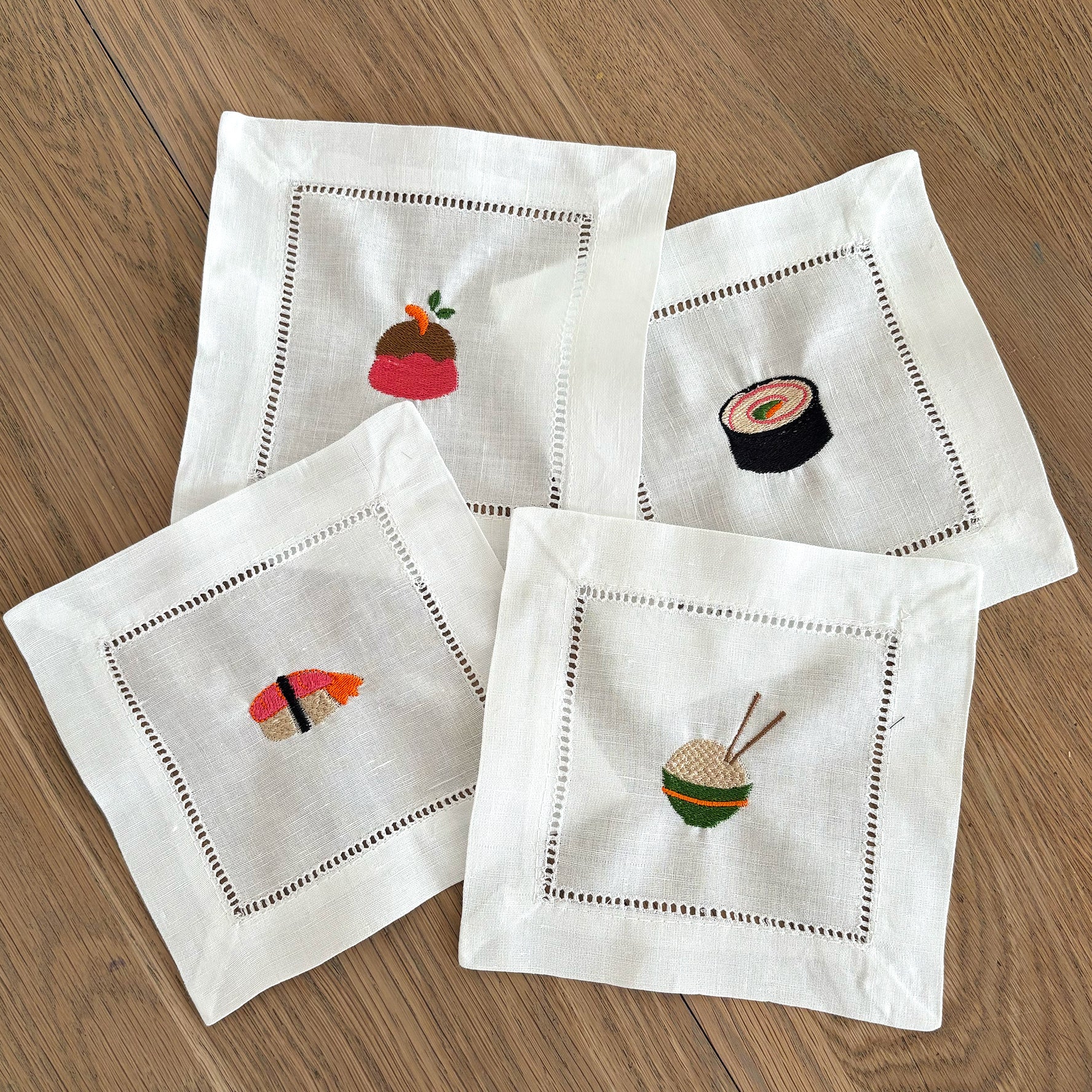 Sushi Cocktail Napkins | Set of 4