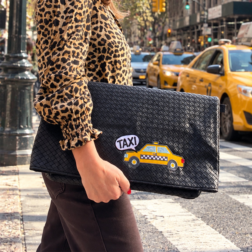 TAXI Oversized Folded Clutch Bags