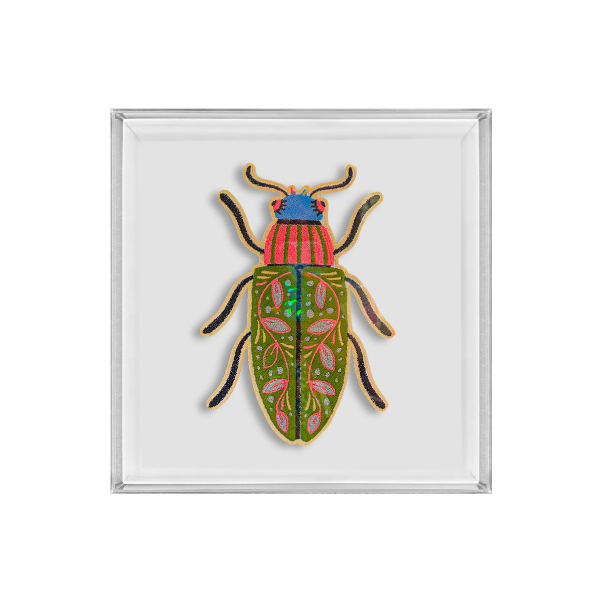Traditional Bug- Embroidered Artwork - Lillyloves