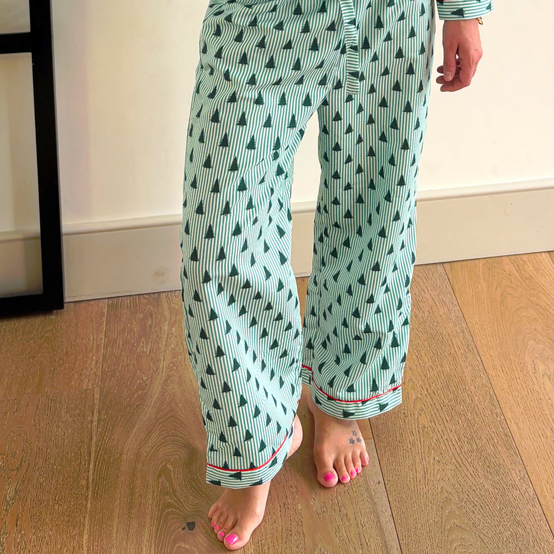 Christmas Tree Stripe Pyjamas Sets