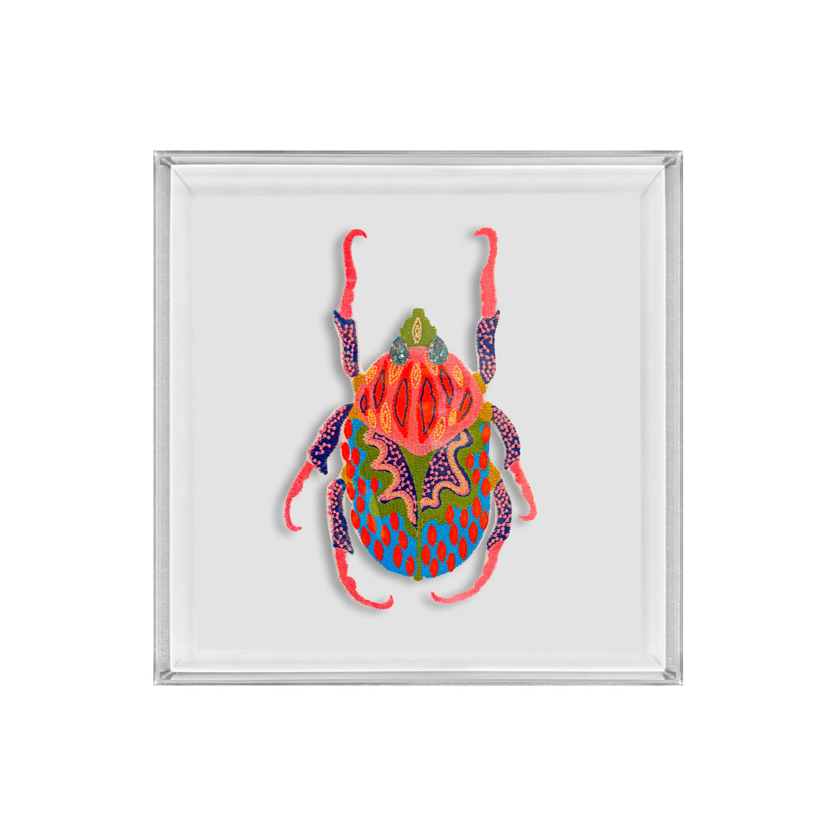 Tropical Bug- Embroidered Artwork - Lillyloves