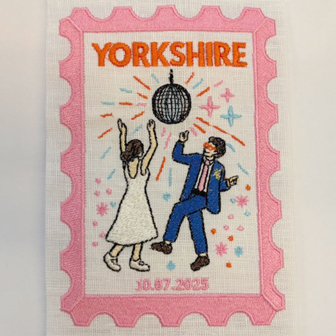 Wedding Embroidered Stamp Artwork
