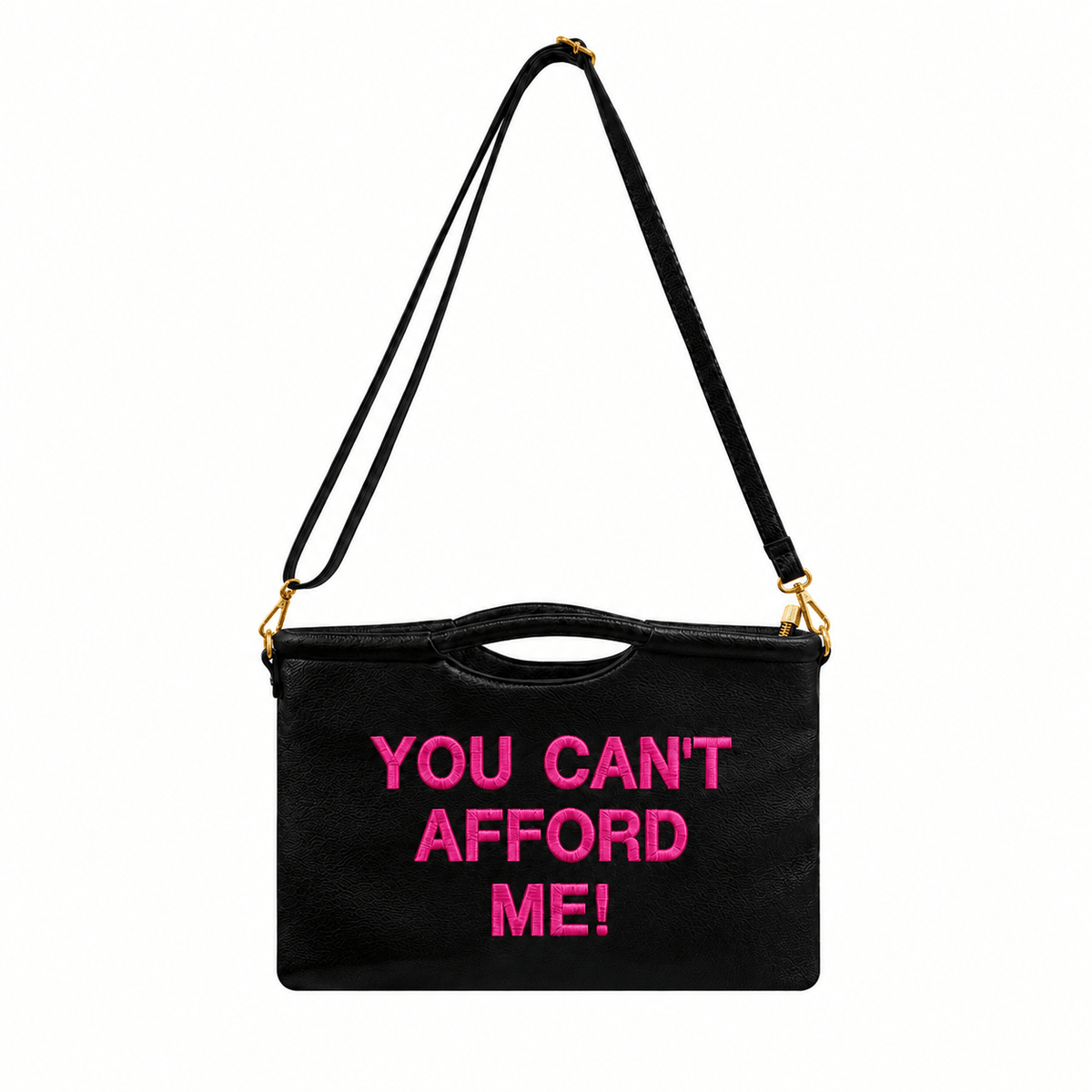 You Can't Afford Me Vegan Leather Clutch - Lillyloves